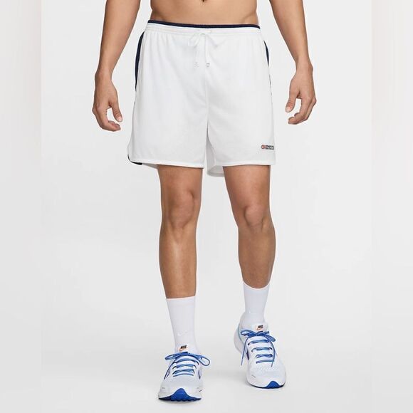 Nike Track Club Dri-FIT 5” Brief-Lined White Running Shorts - Picture 1 of 16